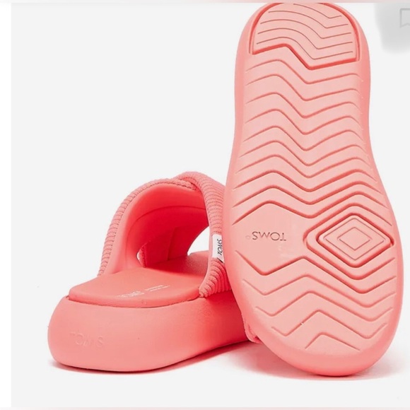TOMS ALPARGATA MALLOW CROSSOVER PINK platform pool SLIDES size 10 brand‎ new - Picture 4 of 9